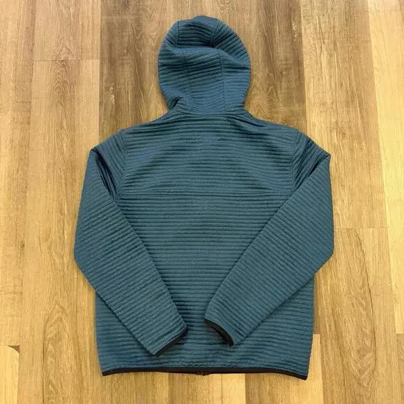 L.L.Bean blue Airlight full zip up hoodie Size M slightly fitted #outdoor - Picture 4 of 5